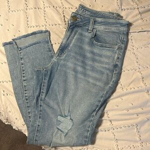 Maurice’s High Rise Size 10 distressed skinny jeans